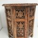 Exotic wooden coffee table carved molding