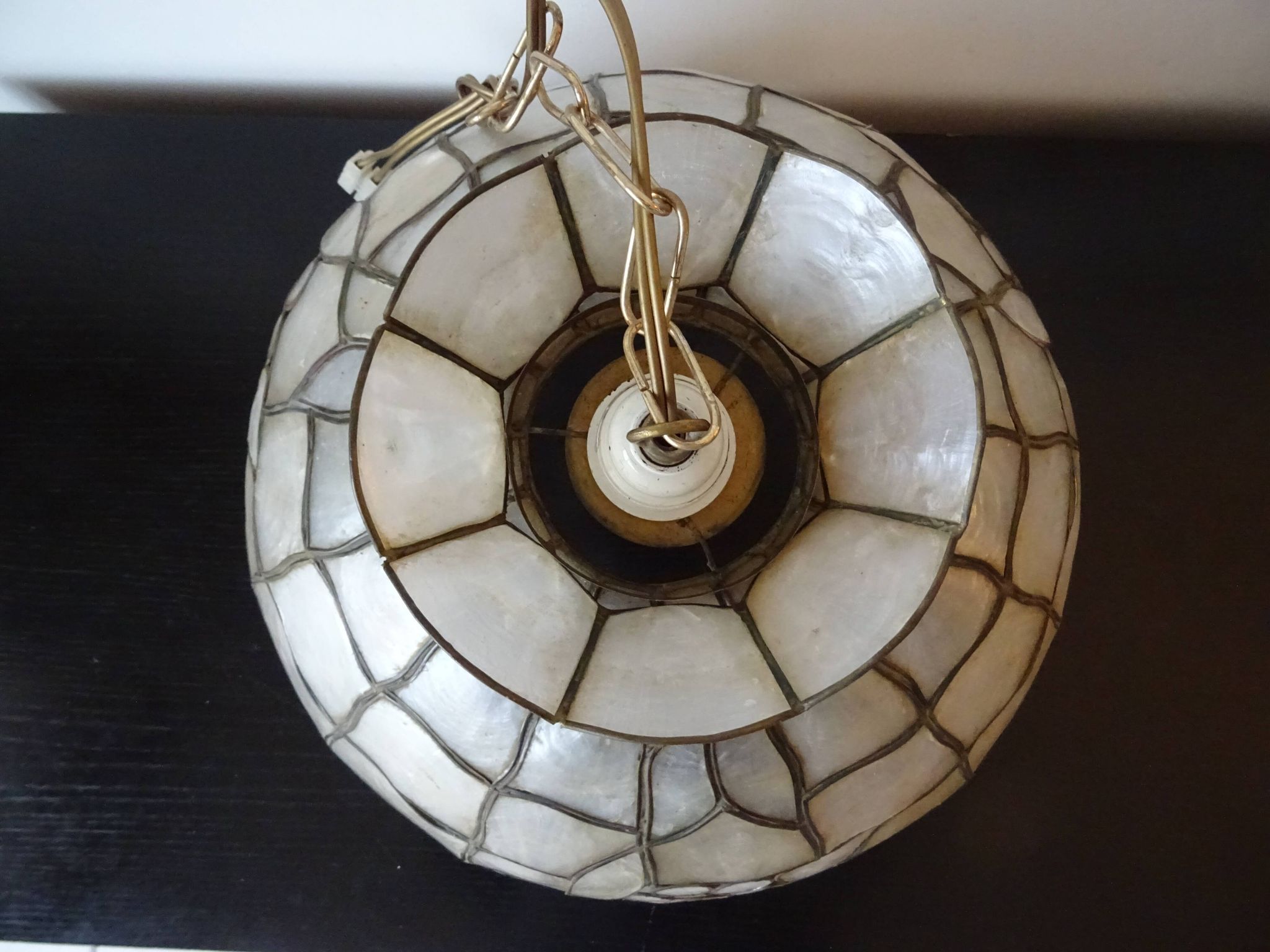 Suspension en nacre vintage an 70