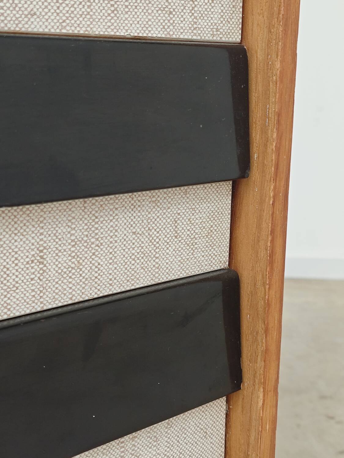 Wooden commode U 453 black and white by Jiri Jiroutek for Intérier Praha