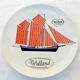 Auteuil Porcelain - Set of 6 Flat Plates - Nautical Theme