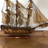 Wooden boat model