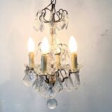Early 20th century chandelier in bohemian crystal