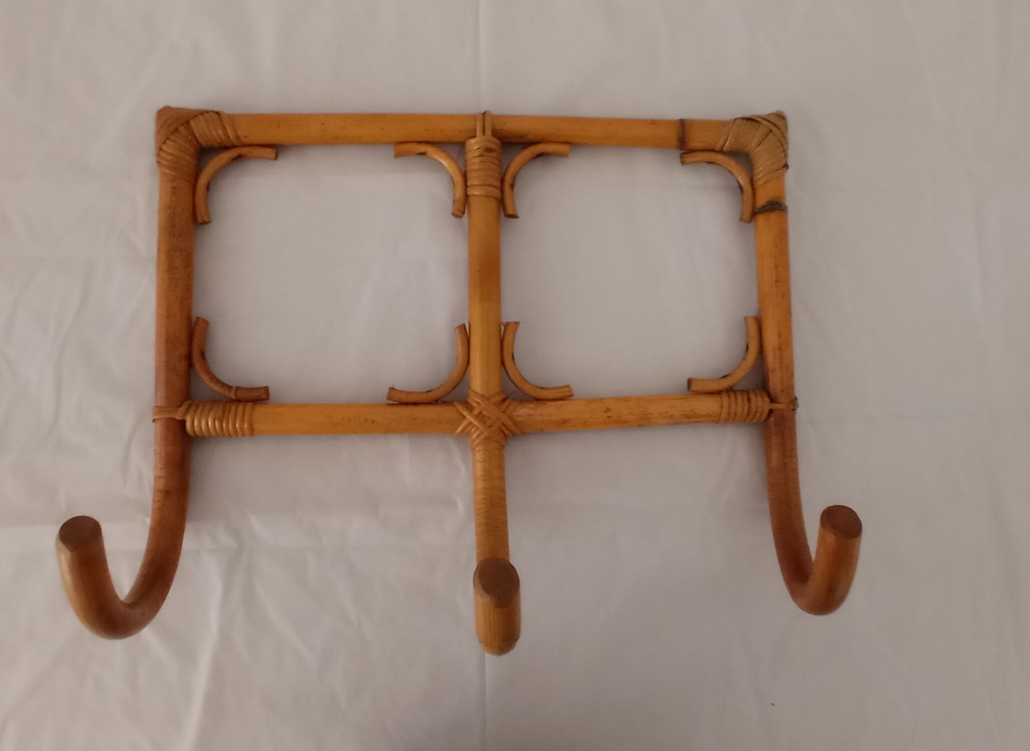 Vintage bamboo coat rack