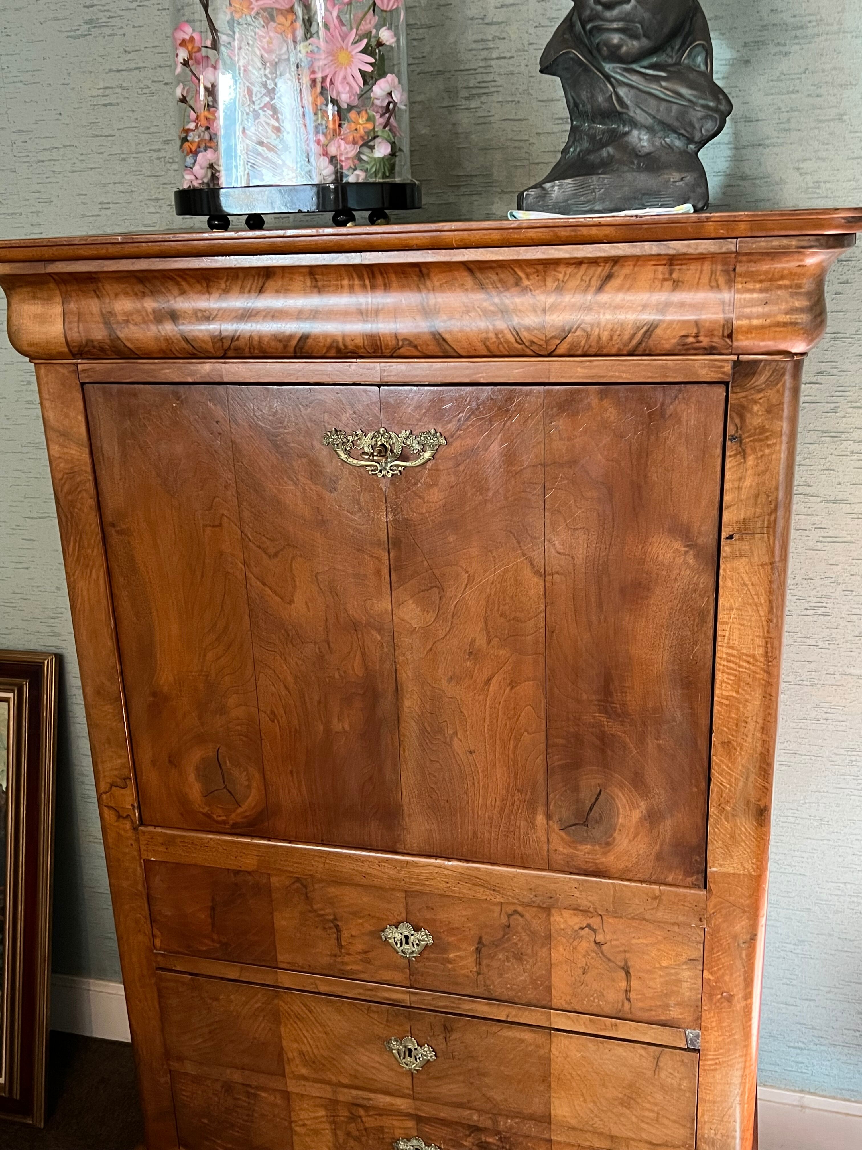 Secretary old nineteenth century mahogany