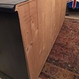 Black patinated chest of drawers