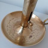 Brass candle holder, cellar rat