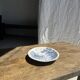 Small deep Gien earthenware plate with blue landscape motif D21.5