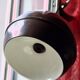 Art Deco Vintage brown and white enamelled suspension duo