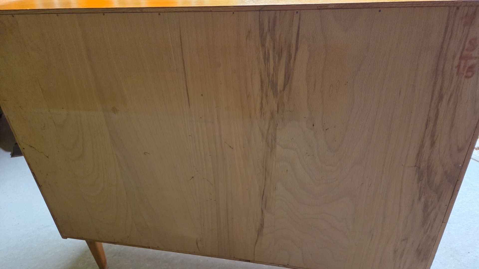 Blonde wood enfilade 1970 vintage