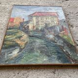 Antique painting signed Serge Delaveau