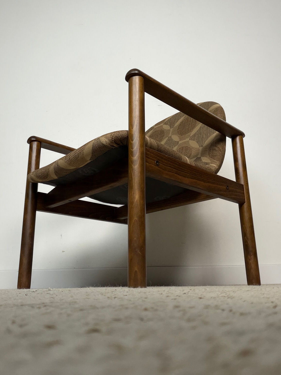 Vintage wooden armchair – 1970s design