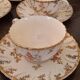 Lots of Sarreguemines Louis XV cups