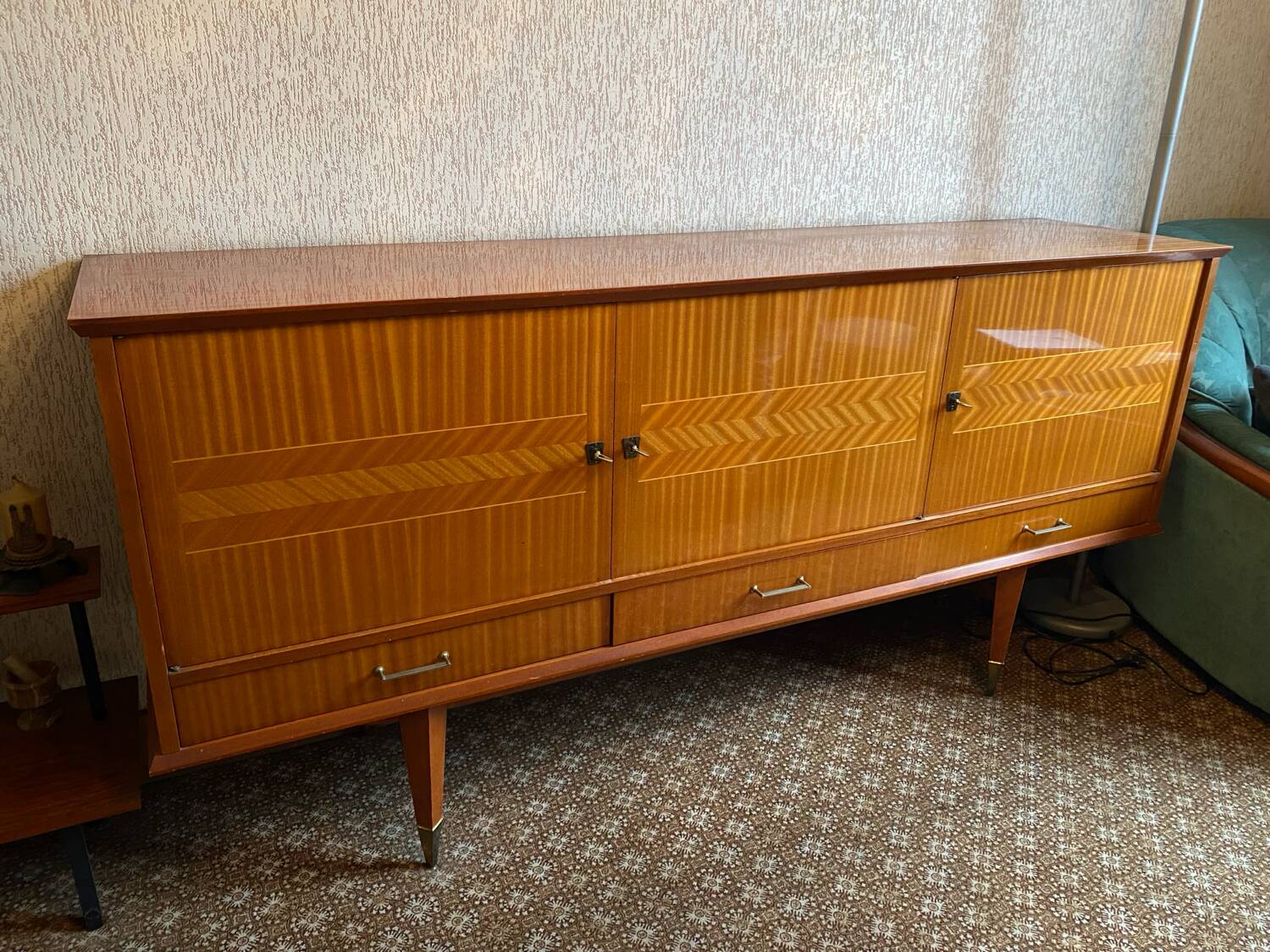 Varnished sideboard