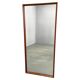 Danish Mid Century Teak Wall Mirror, Minimalist Frame, 1960s