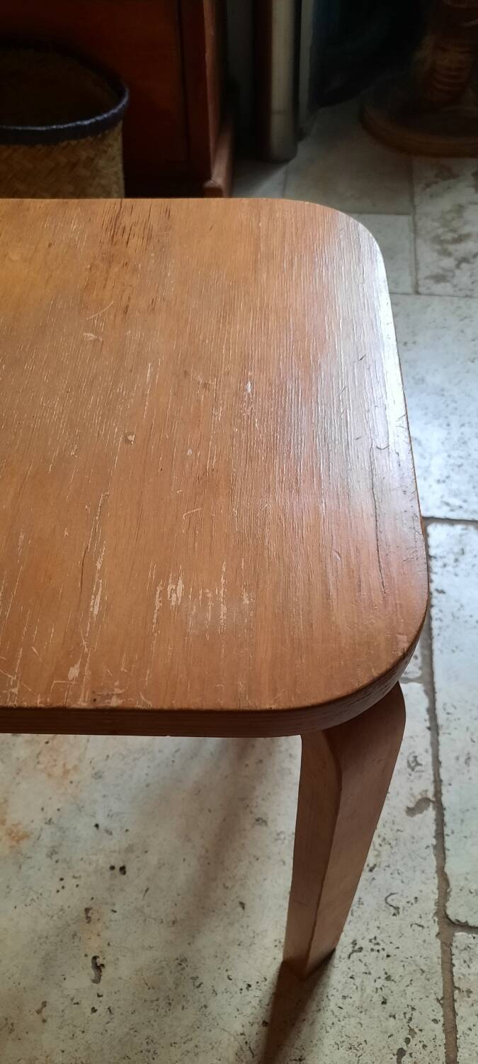 Wooden stool made of pine