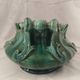 Large turquoise earthenware planter in Art Nouveau style - Jérôme Massier
