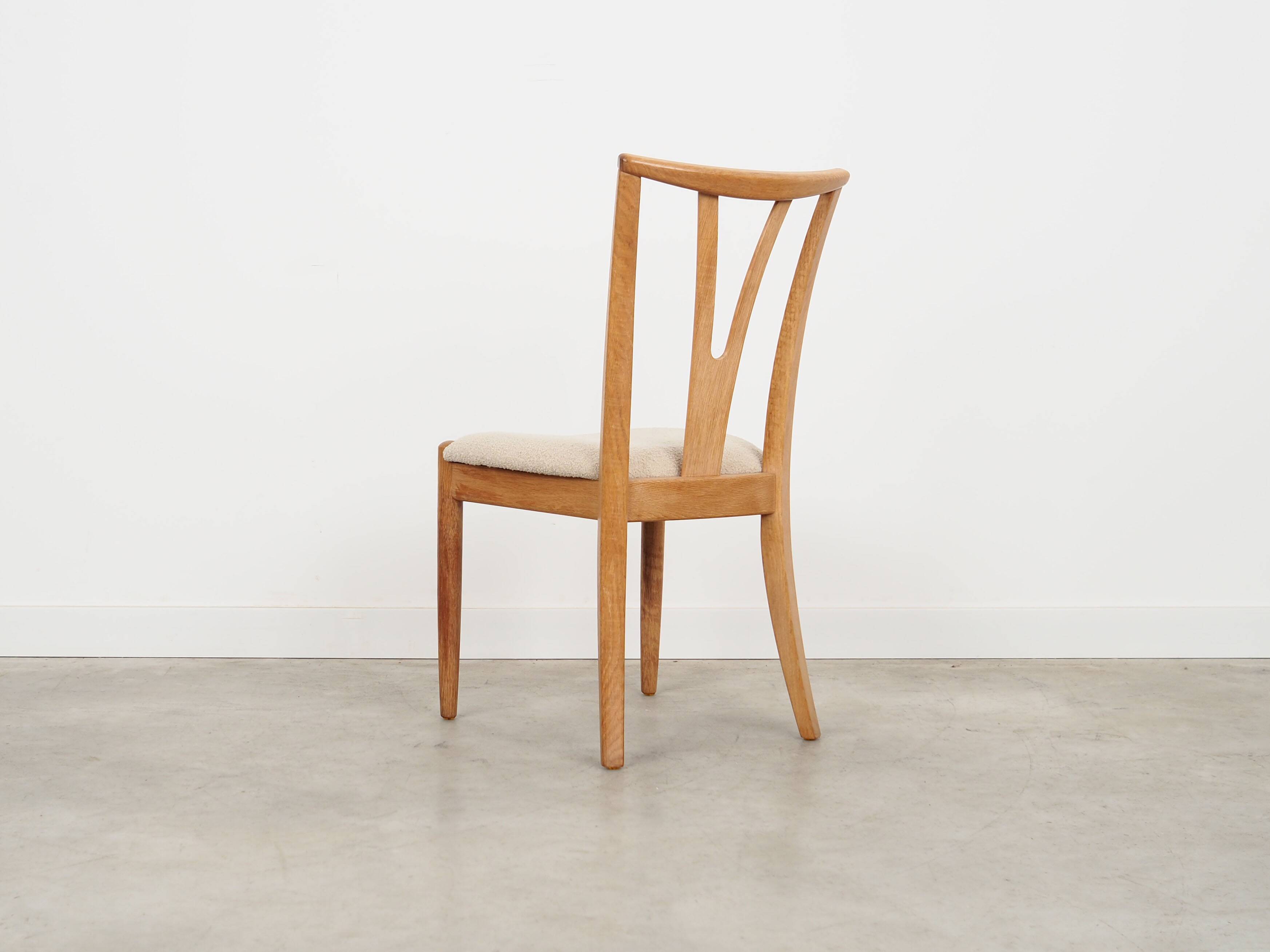 Ensemble de six chaises en frêne, design danois, années 1970, production : Danemark