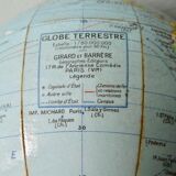 Globe, World Map Girard and Barrere 60s