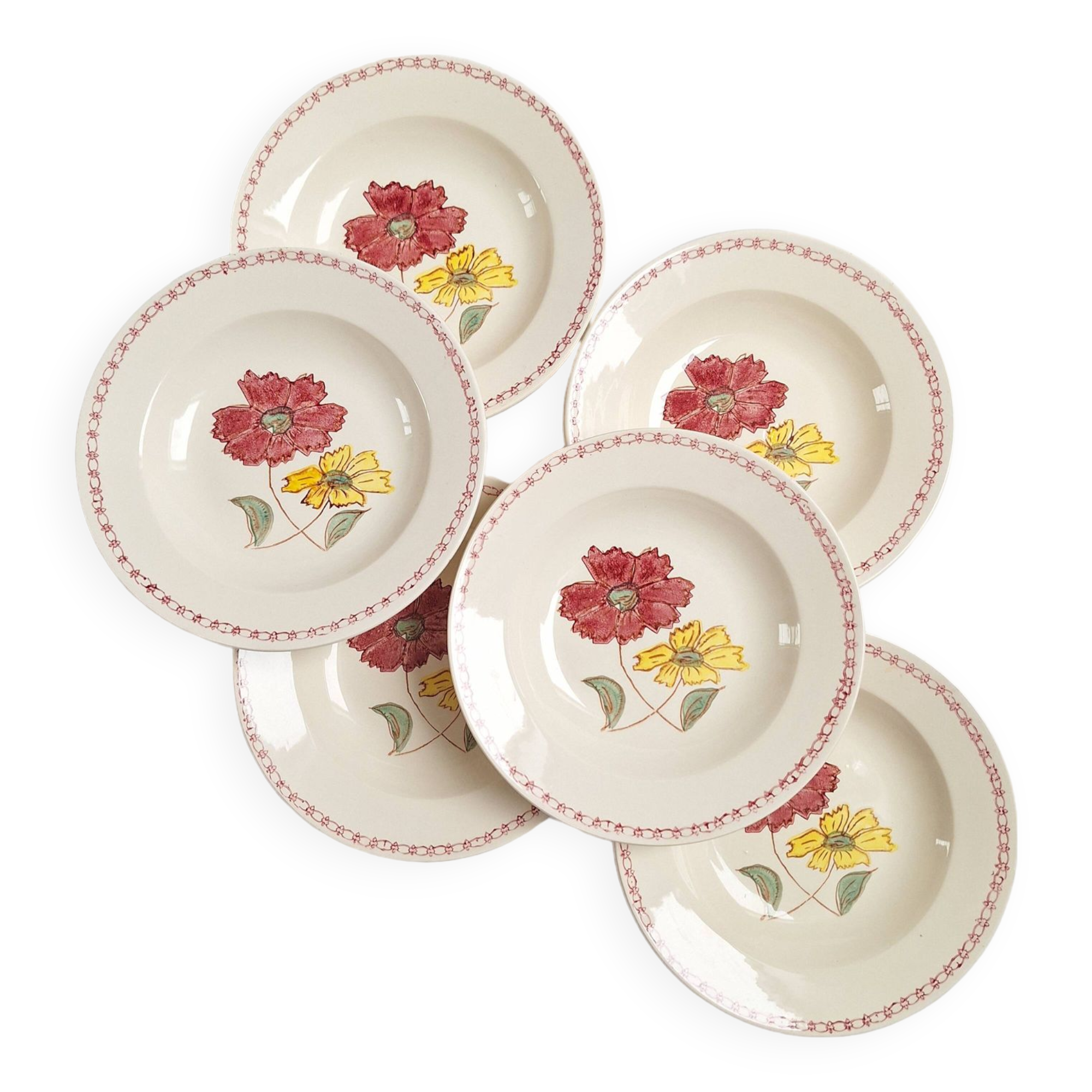 Vintage ADP soup plates
