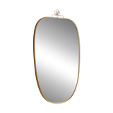 Metal and brass framed mirror