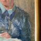 Portrait Oil on canvas "The e-reader"