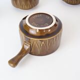 6 tasses / bols, céramique anglaise des années 70