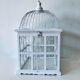 Cage à oiseaux blanche