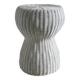 Rattan woven stool, champagne button shape