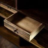 Vintage Mid-Century Danish Modern Rosewood Bookcase with Bar by Erik Brouer for Brouer Møbelfabrik,