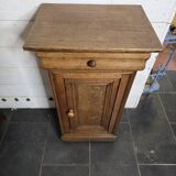 Louis Philippe style bedside table in solid oak
