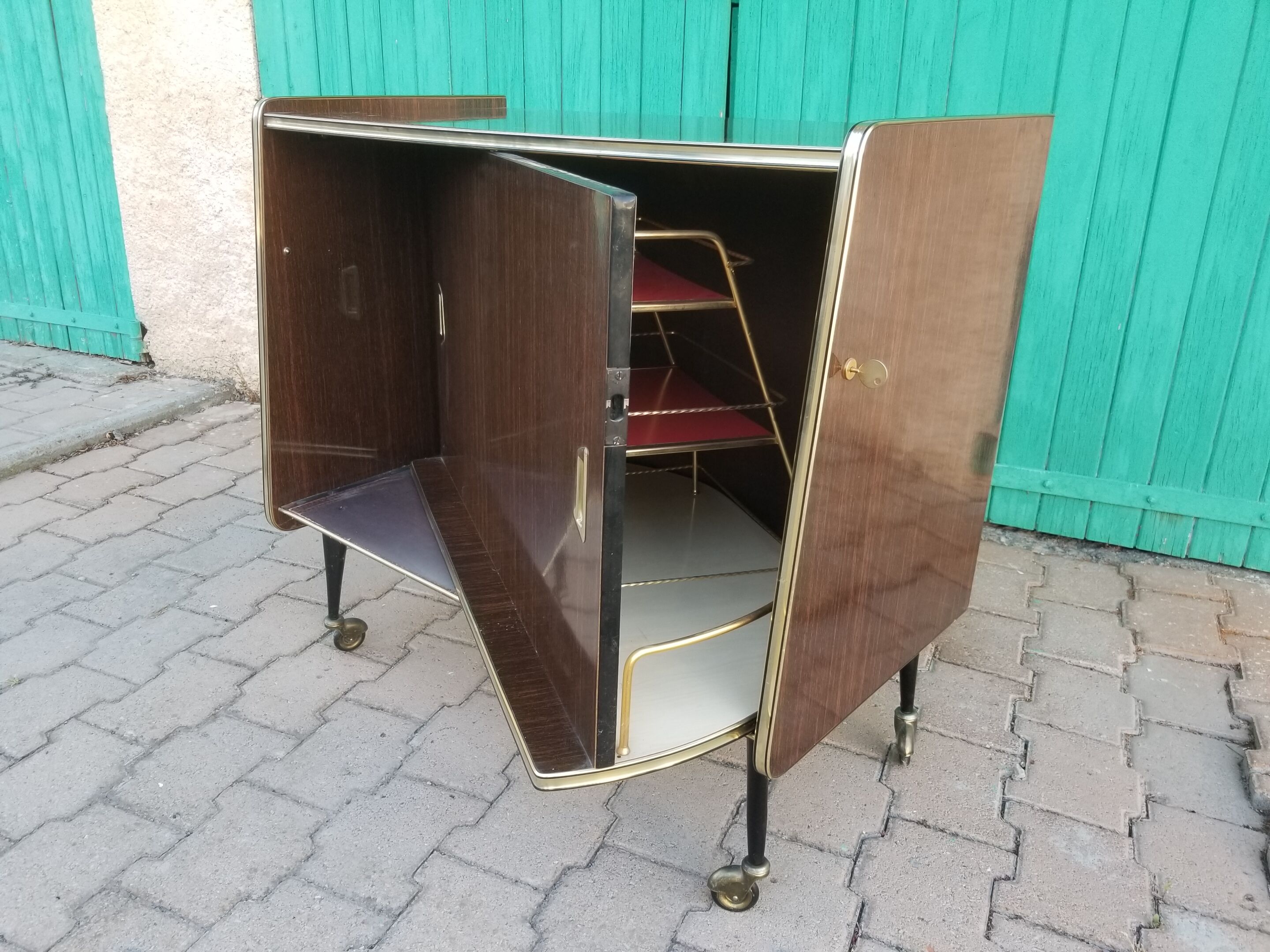 Vintage bar furniture with rotating façade- 60s/70s