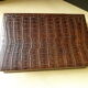 Box, wooden cigarette box covered with synthetic leather croco way