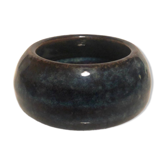 Small blue ceramic pot