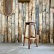 Tabouret haut en bois