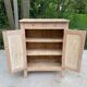 Renovated Parisian sideboard in raw solid wood 72cm