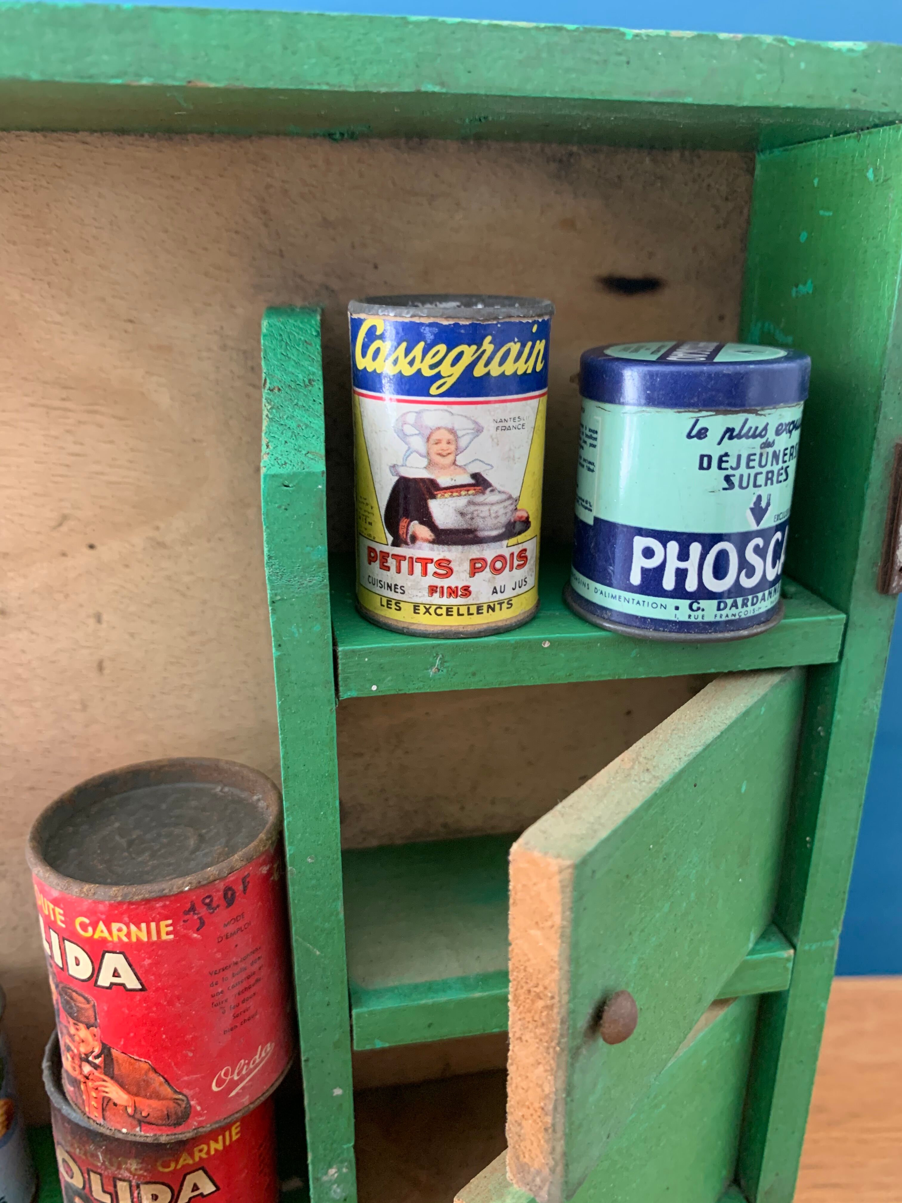 Wooden children's toy grocery