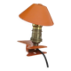 Lampe pince " champignon " orange années 60 70