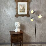 Vintage chrome metal floor lamp