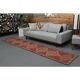1970s Vintage Turkish Oushak Handmade  Orange Runner Rug 78x362