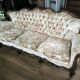 Canapé trois places et ses deux fauteuils style Louis XV rocaille