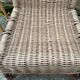 Fauteuil en rotin enfant vintage