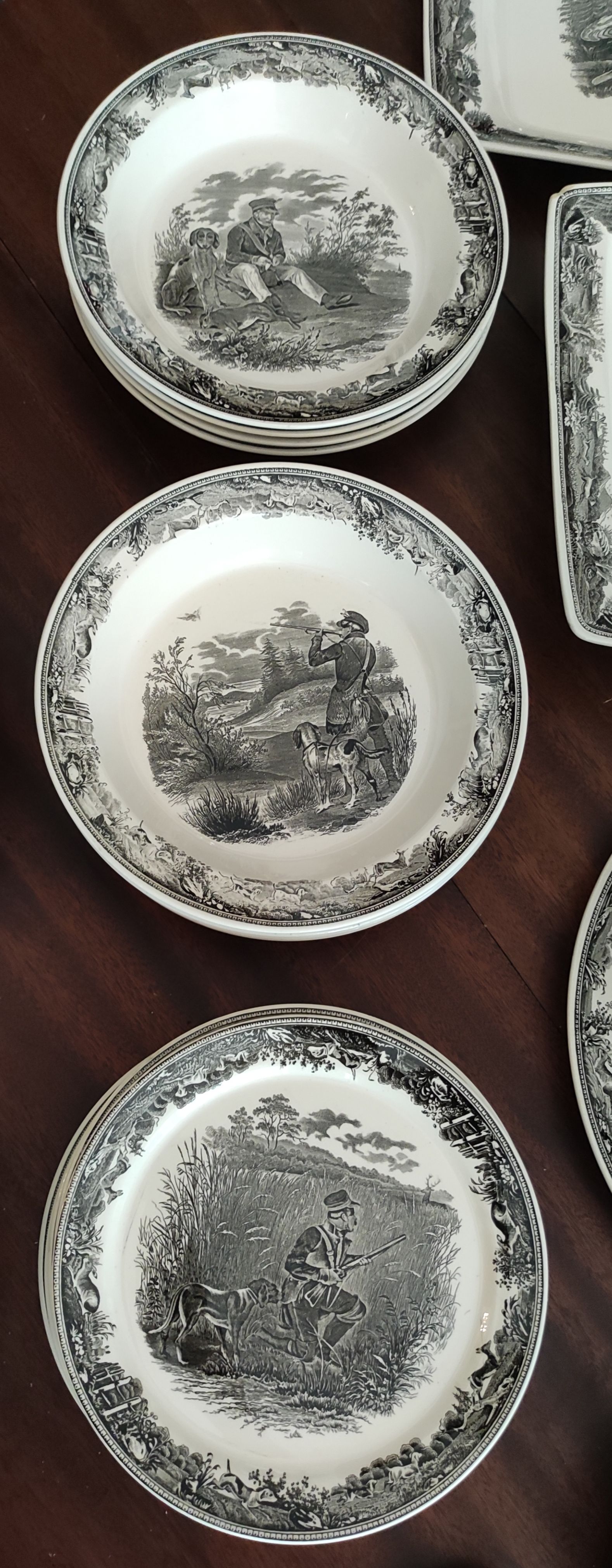 Service Tableware hunting decoration / Villeroy and Boch / model Artemis