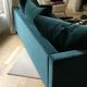 Gilles Nouailhac emerald green velvet sofa
