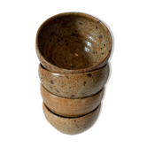 Set of pyrite sandstone bowls