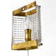 Brass and glass wall light/Sconce by Wiktor Berndt for Flygsfors. Sweden 1960s
