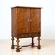 Neo-Baroque German Walnut Cocktail Cabinet, 1900s
