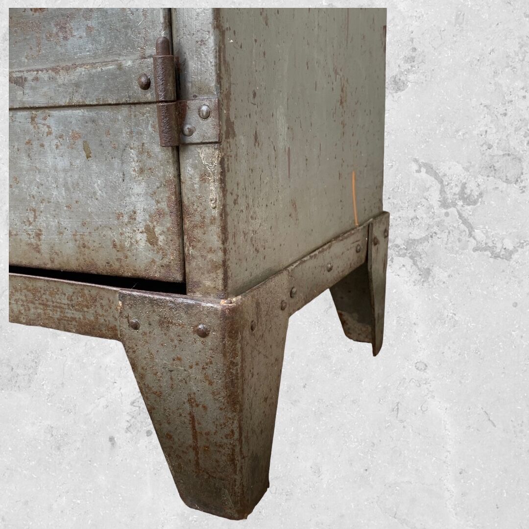 1940s industrial workshop locker room