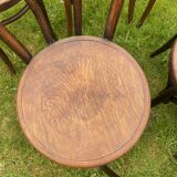 Set of 8 mismatched bistro chairs