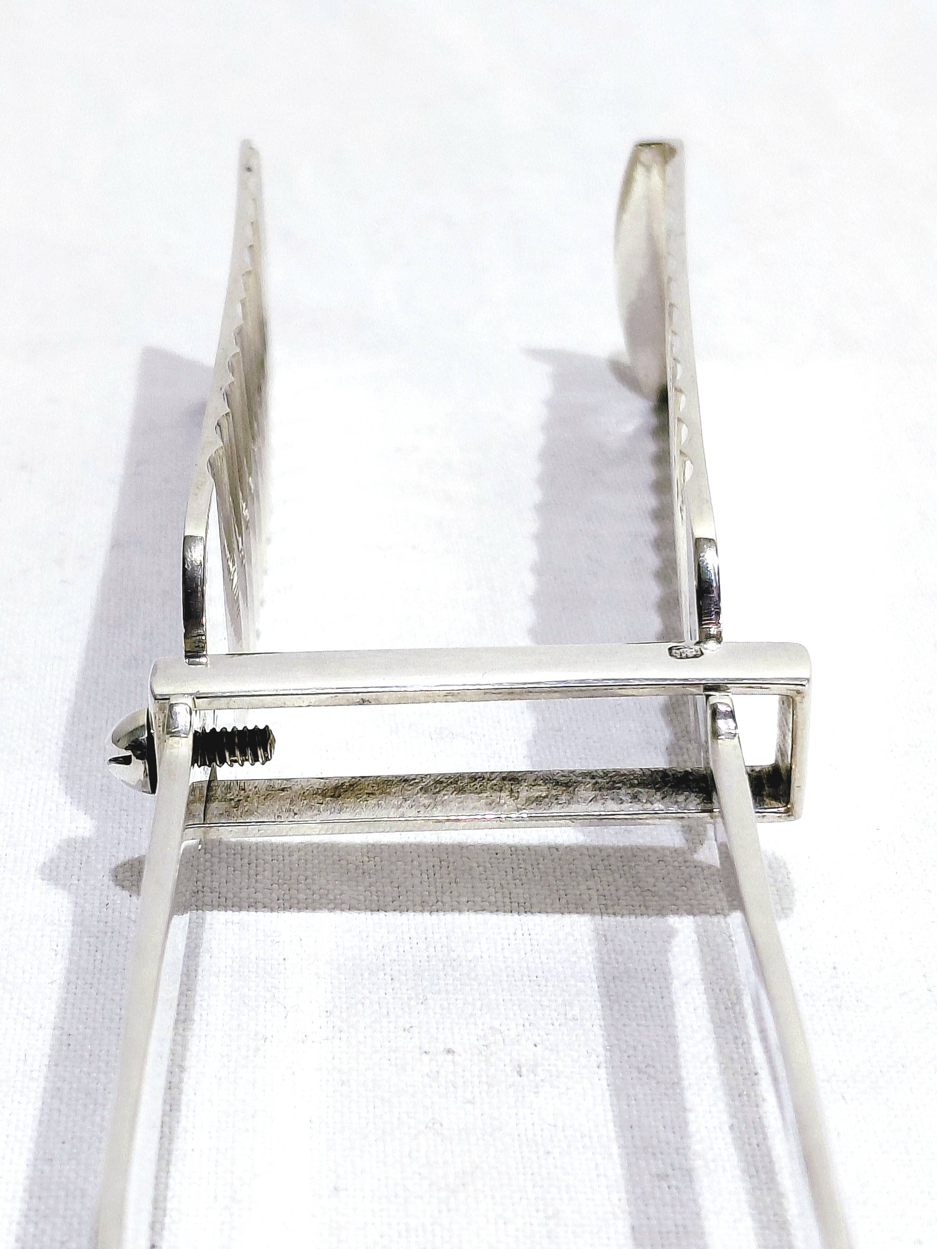Boulenger - Silver asparagus tongs