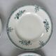 Lot 6 blue and green ironstone plates, antique French earthenware.